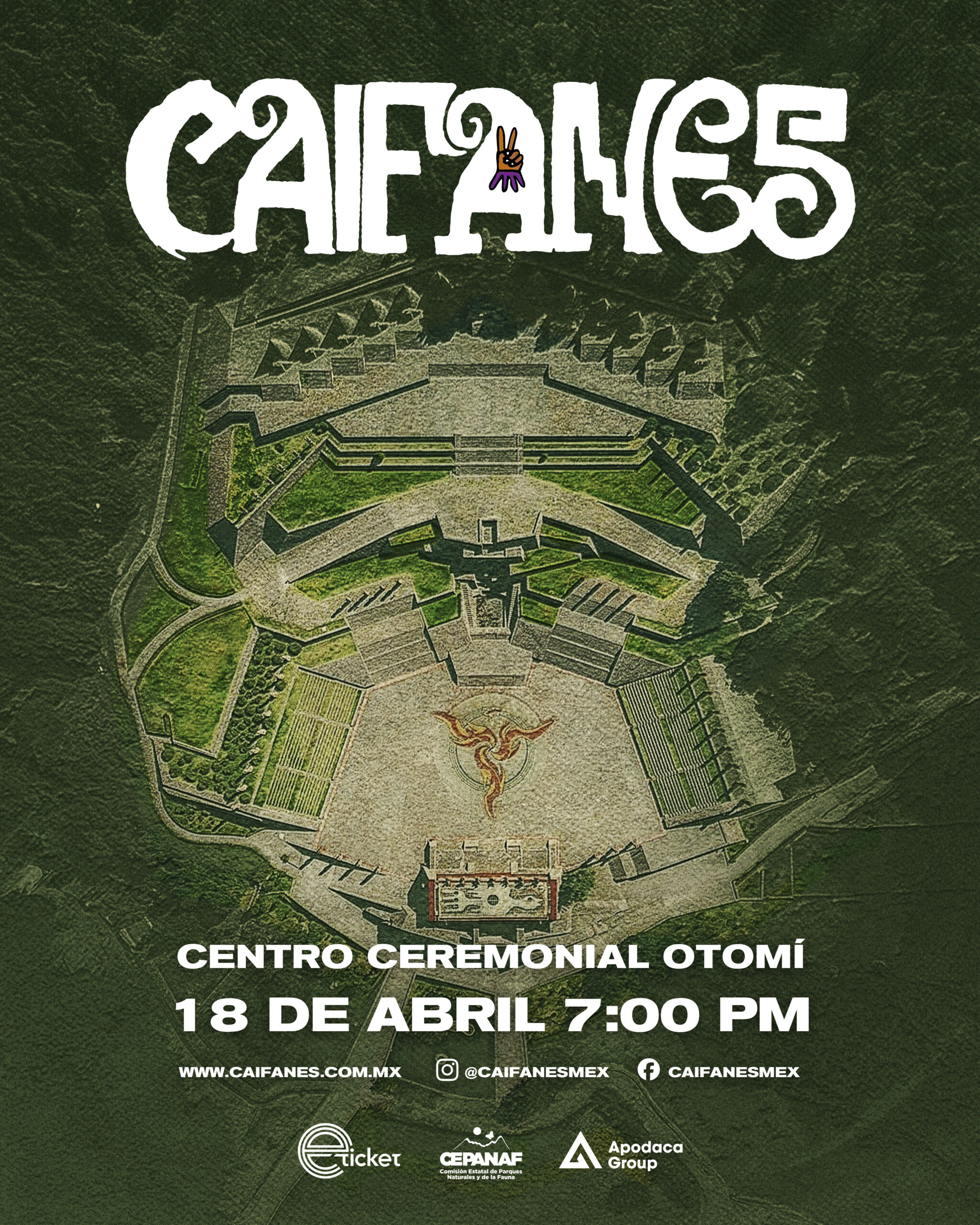 Caifanes llevará su mística al Centro Ceremonial Otomí