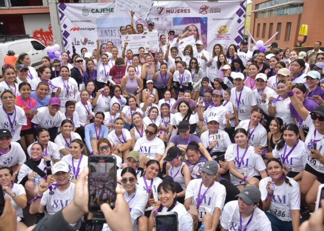 Más de 200 mujeres llenan de energía la primera Carrera 8M en Cajeme