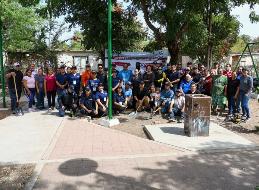 Recuperan parque en colonia Luis Echeverría