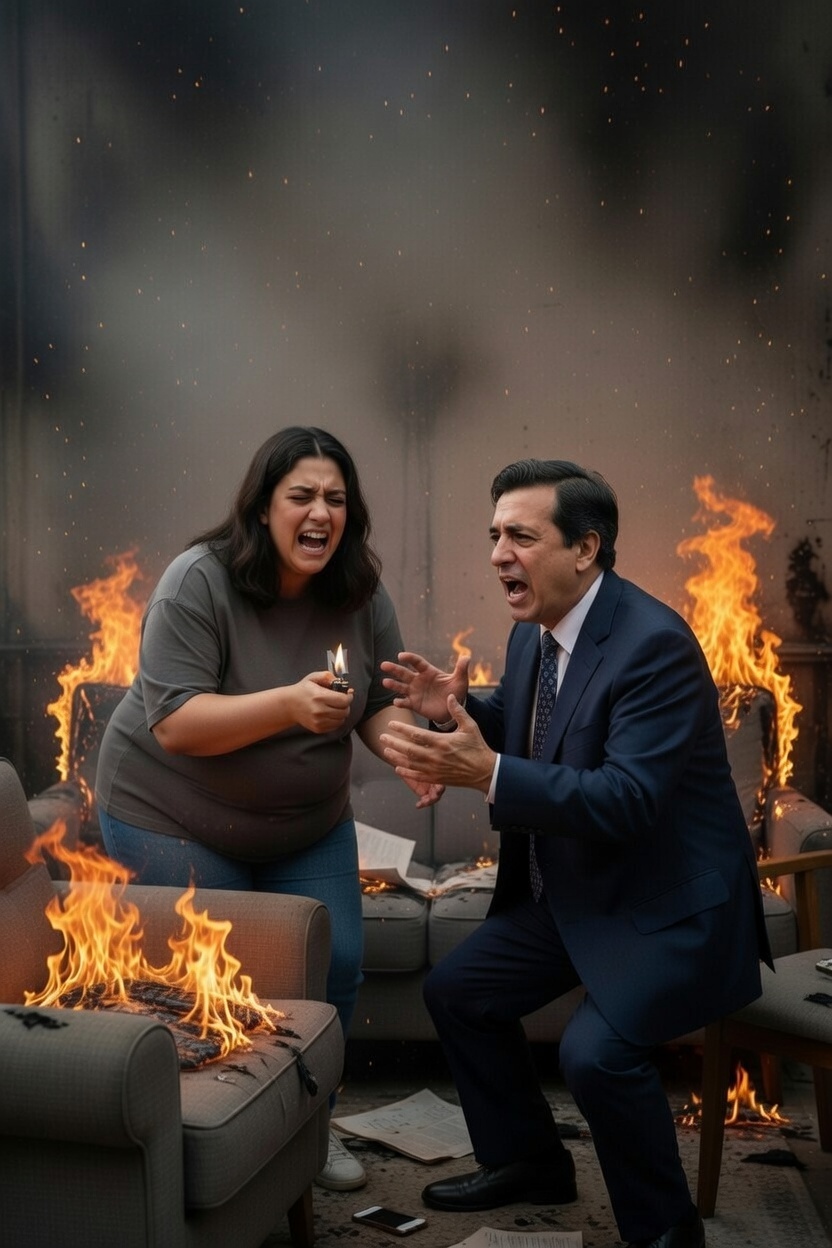 De una discusión a un infierno: incendio por pelea de pareja se vuelve viral