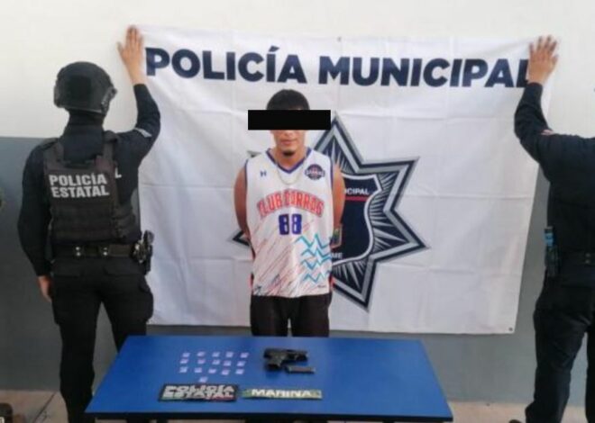 Detienen a joven armado en Villa Bonita