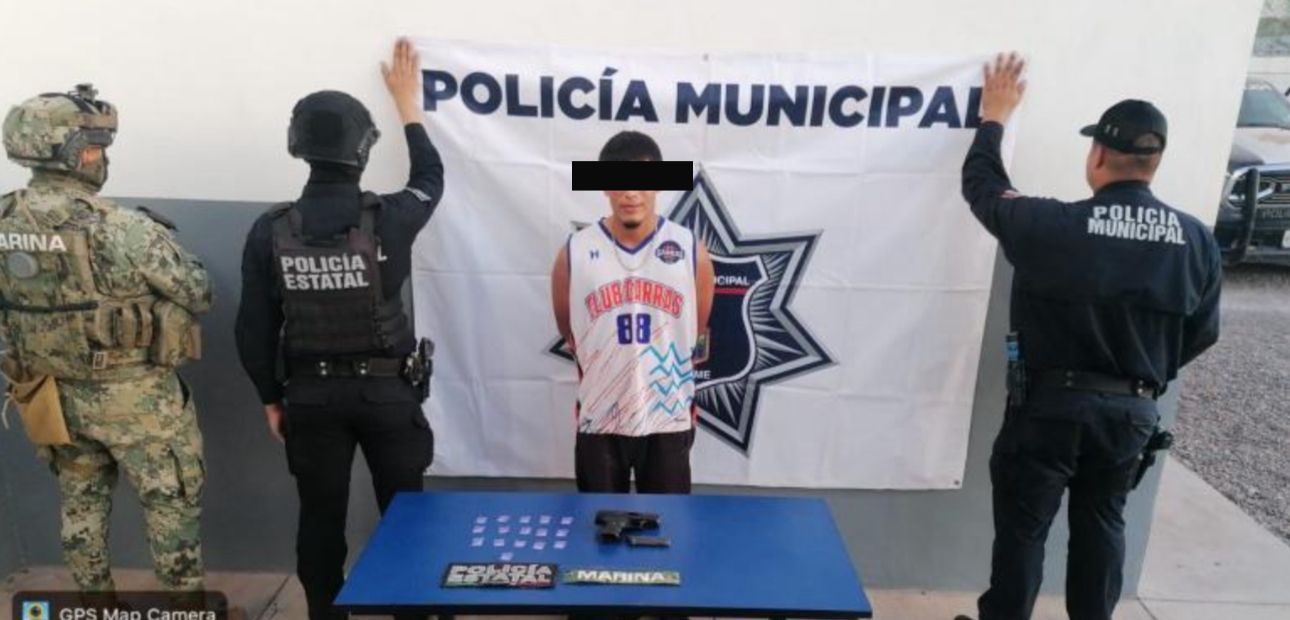 Detienen a joven armado en Villa Bonita