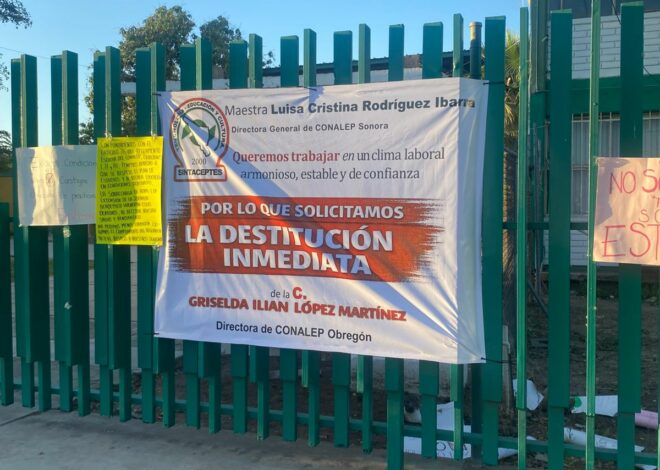 Señalamientos sacuden a CONALEP Obregón