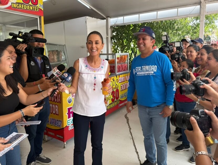 Sheinbaum visita icónico Raspados y Obispos Heidi