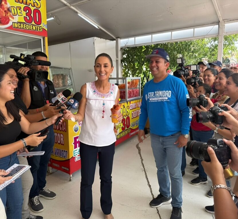 Sheinbaum visita icónico Raspados y Obispos Heidi