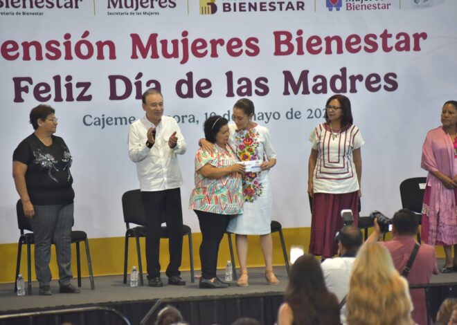 Sheinbaum visita OBR en el Día de las Madres
