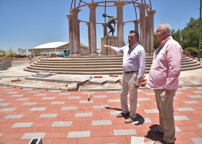 Avanzan obras de infraestructura y espacios públicos en OBR