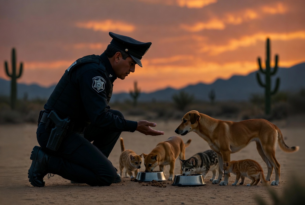 Último deseo de policía caído deja huella en Sonora