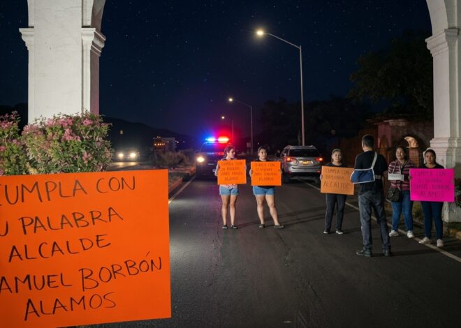 Bloquean acceso a Álamos por rescate