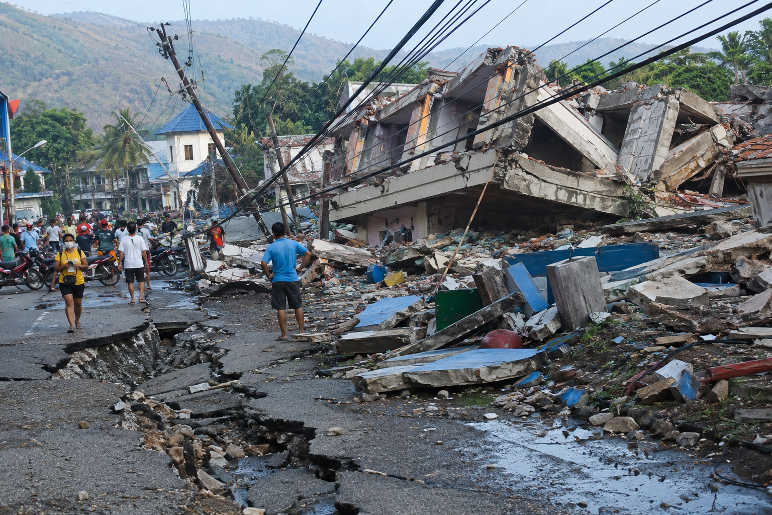 Sismo de 7.8 deja muertos y cientos de heridos