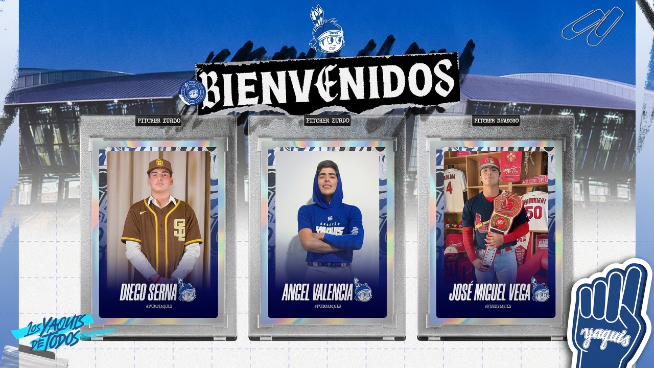 Yaquis suman tres nuevos pitchers