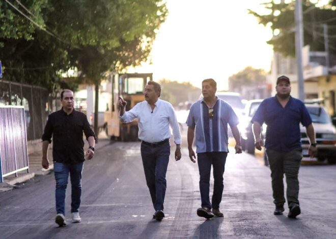 Renuevan calle histórica en la Sochiloa