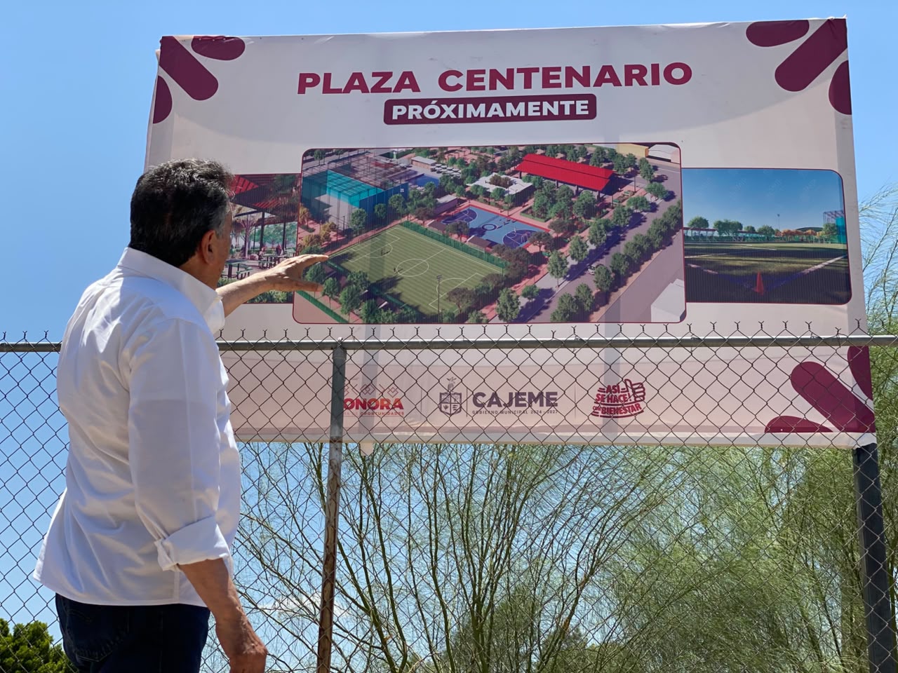 Lamarque supervisa obras antes de iniciar licencia