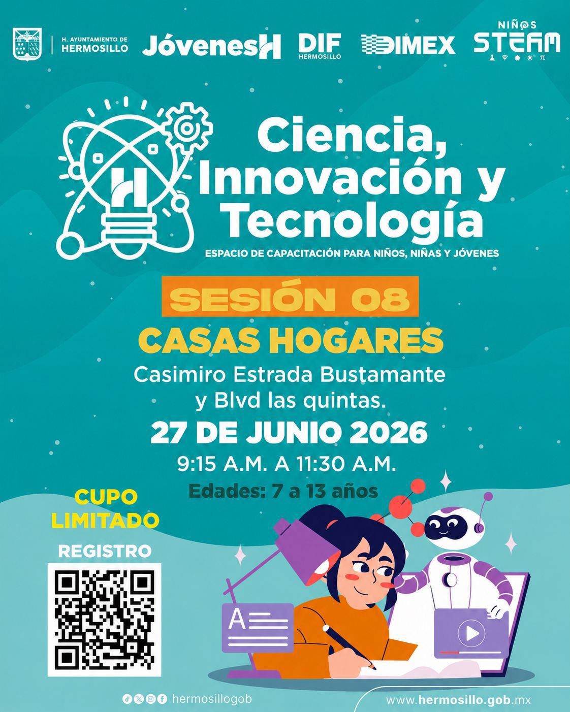 Ciencia y tecnología llegan a la niñez con talleres gratuitos