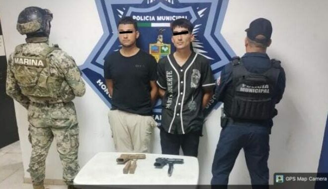 Cinco detenidos y armas aseguradas en OBR