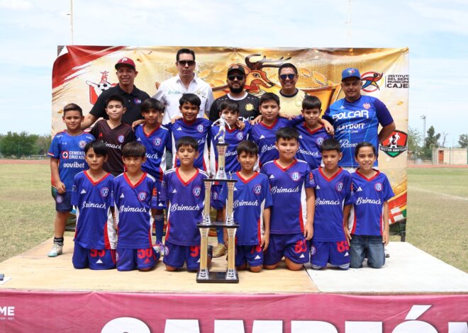 Premian a los campeones del fútbol menor en OBR