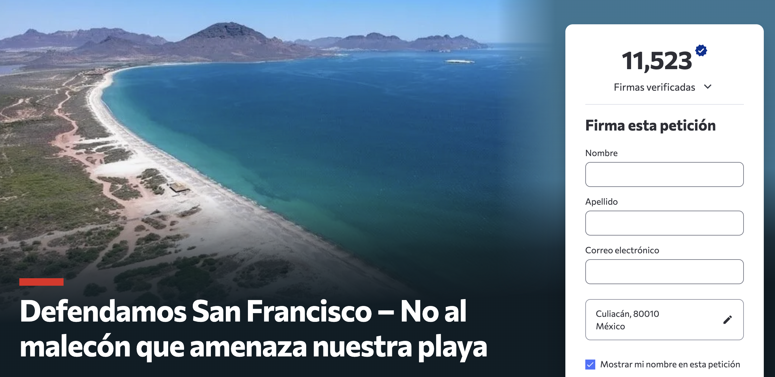 Piden frenar malecón en San Carlos