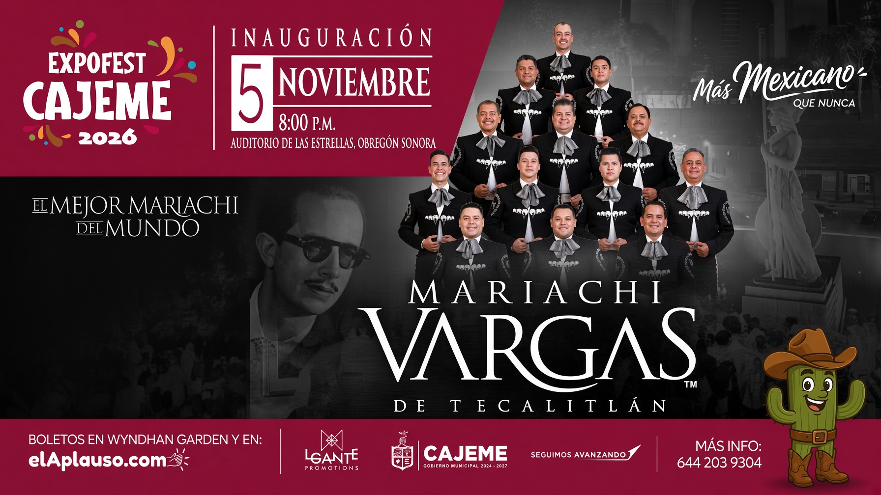 Mariachi Vargas inaugurará la ExpoFest en OBR