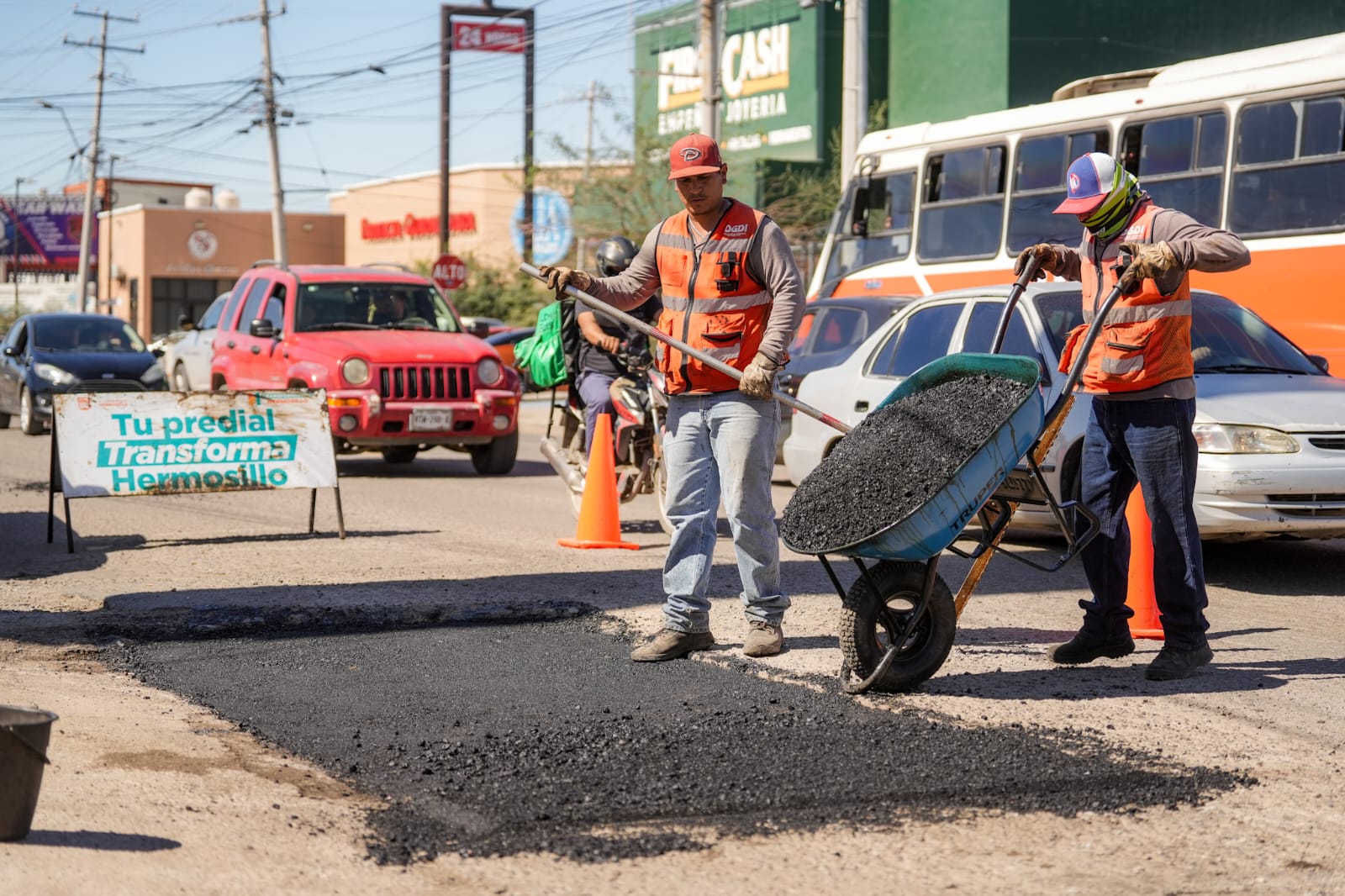 HMO supera el millón de metros cuadrados de baches reparados