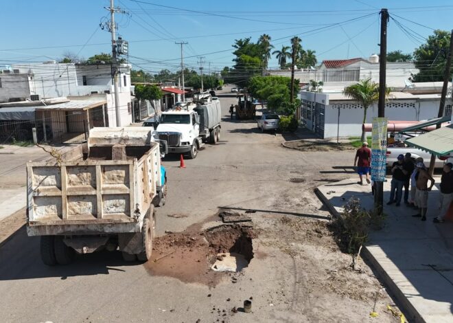 Advierten por trabajos de drenaje en la colonia Sochiloa