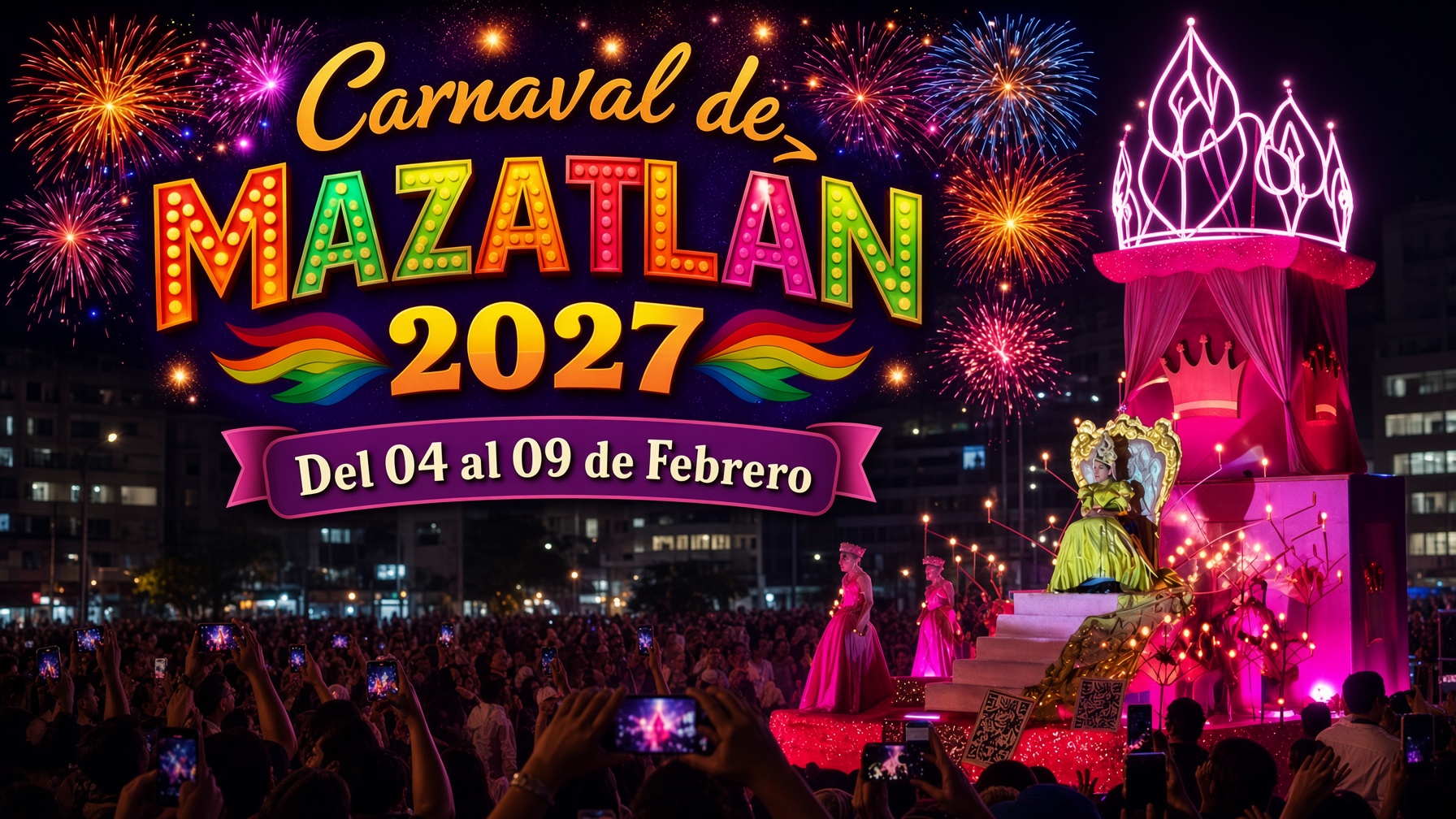 Mazatlán pone fecha a su Carnaval 2027