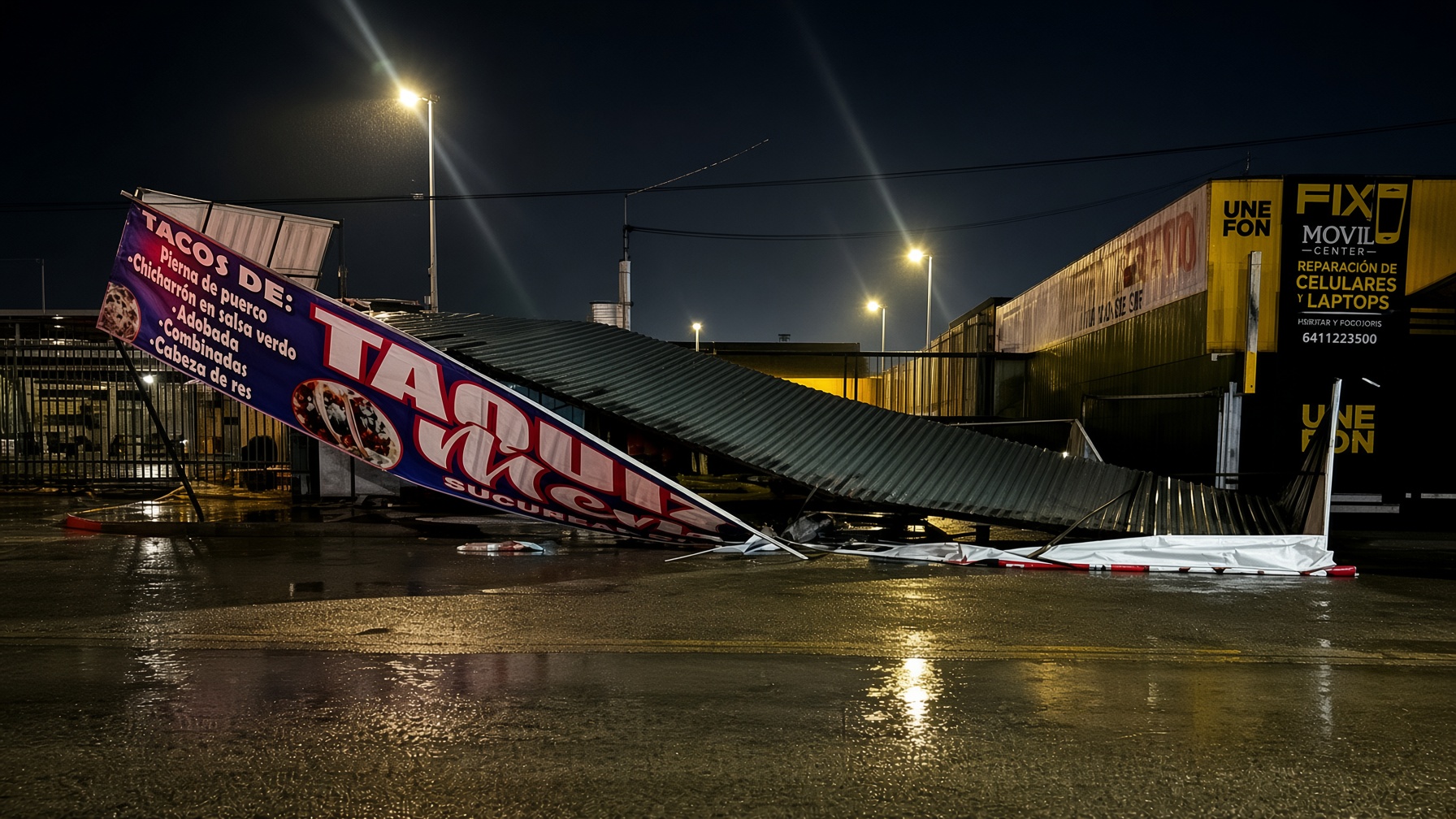 Tormenta deja severos daños en distintos sectores de OBR