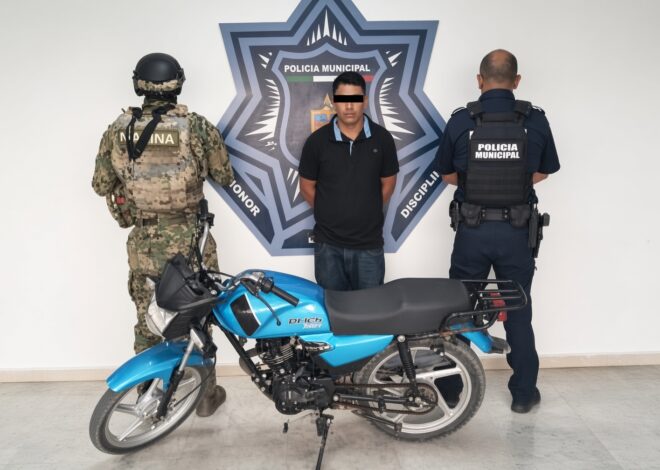Recuperan motocicleta con reporte de robo durante operativo