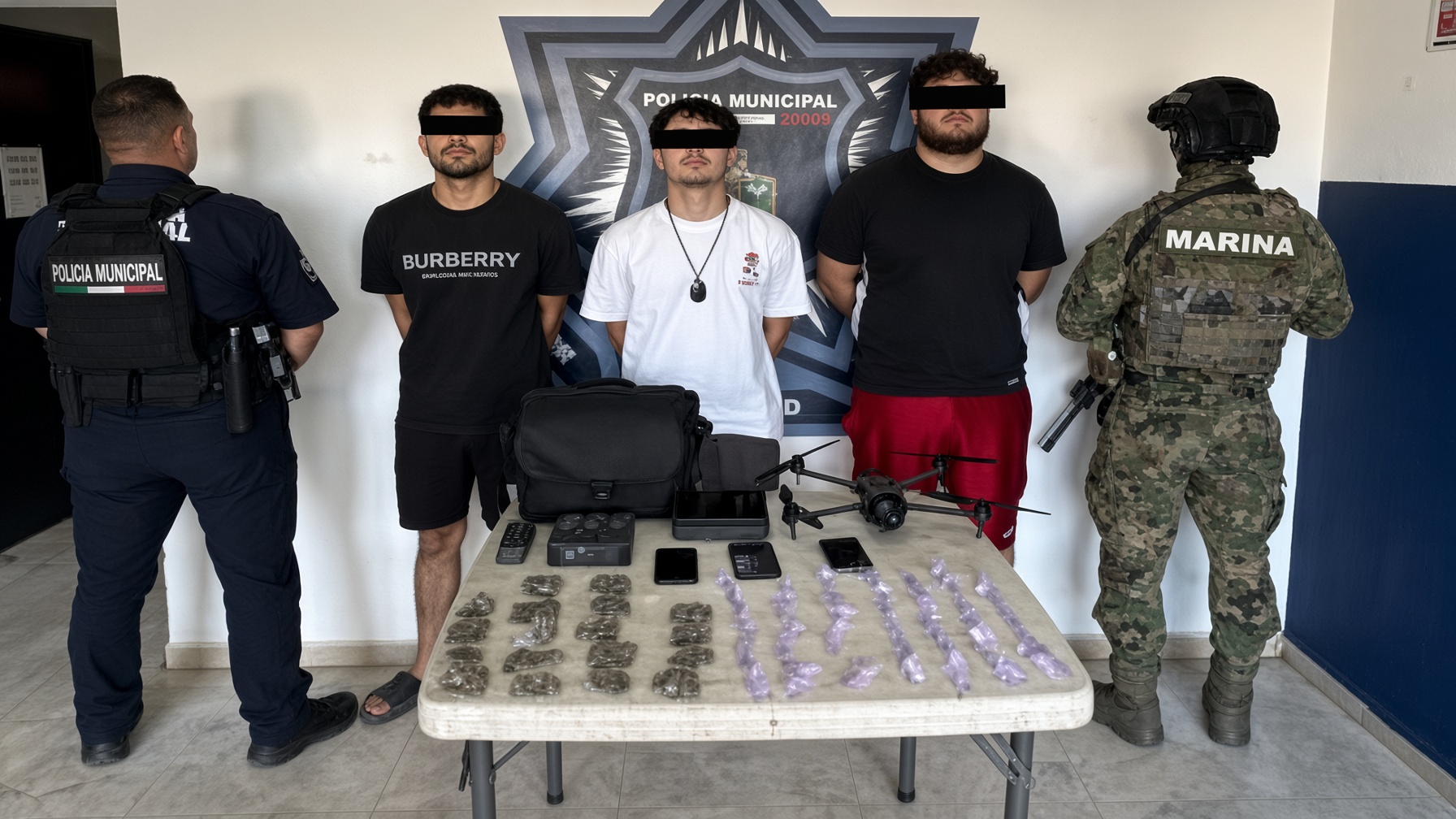Tres jóvenes detenidos en Linda Vista