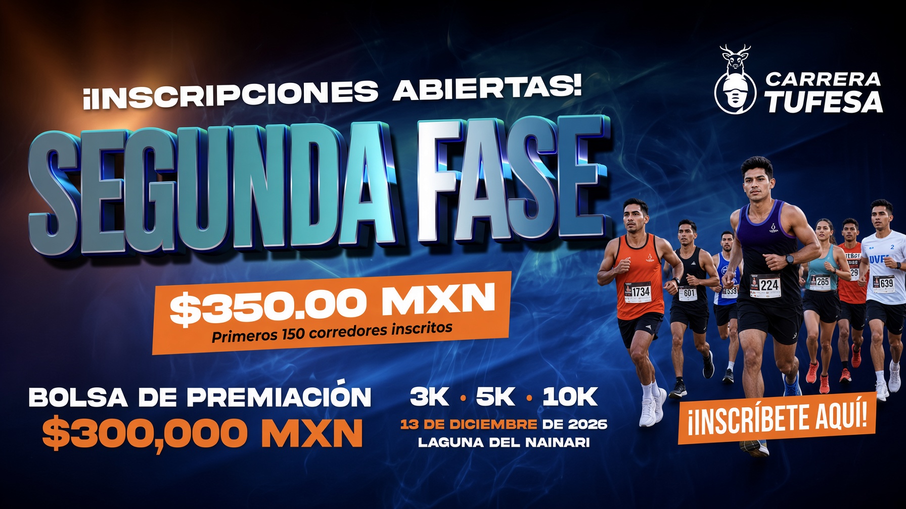Carrera TUFESA entra en segunda fase