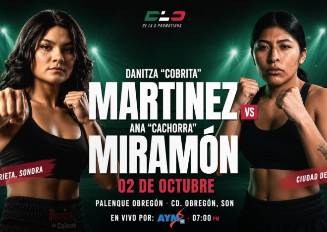 Danitza Martínez defenderá su invicto ante Ana Miramón en OBR