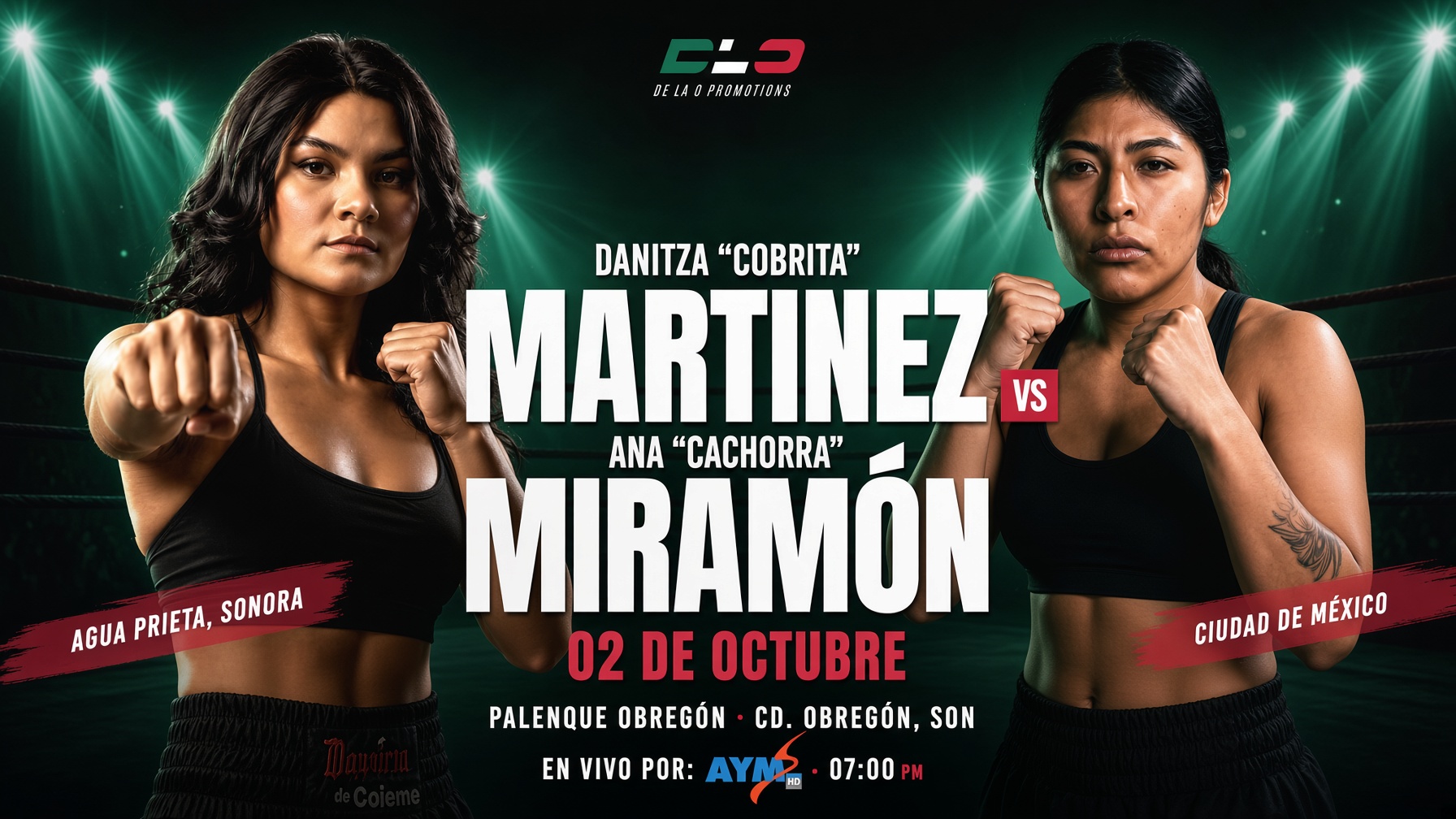 Danitza Martínez defenderá su invicto ante Ana Miramón en OBR