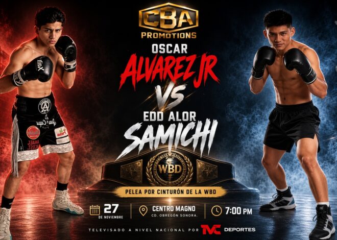 ¡Óscar Álvarez Jr. regresa por el cinturón!