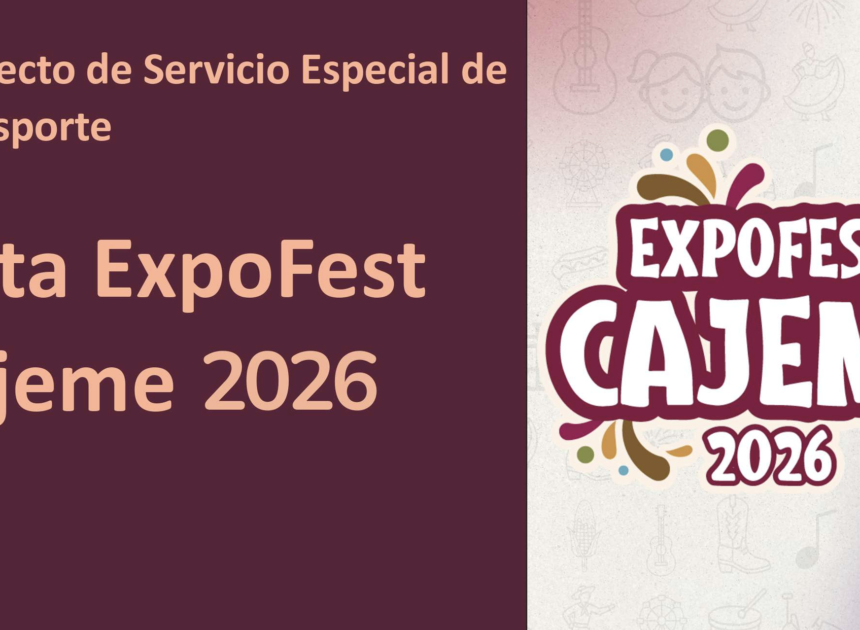 ¡De la ExpoFest hasta tu colonia por $25!