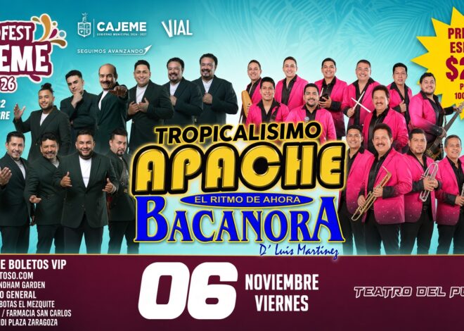 ¡La cumbia llegará con todo a la ExpoFest Cajeme 2026!