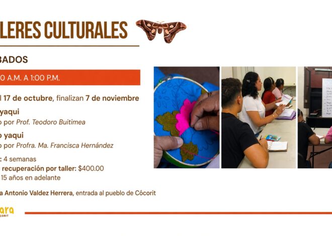 ¡Aprende yaqui y descubre el arte de sus bordados en Cócorit!