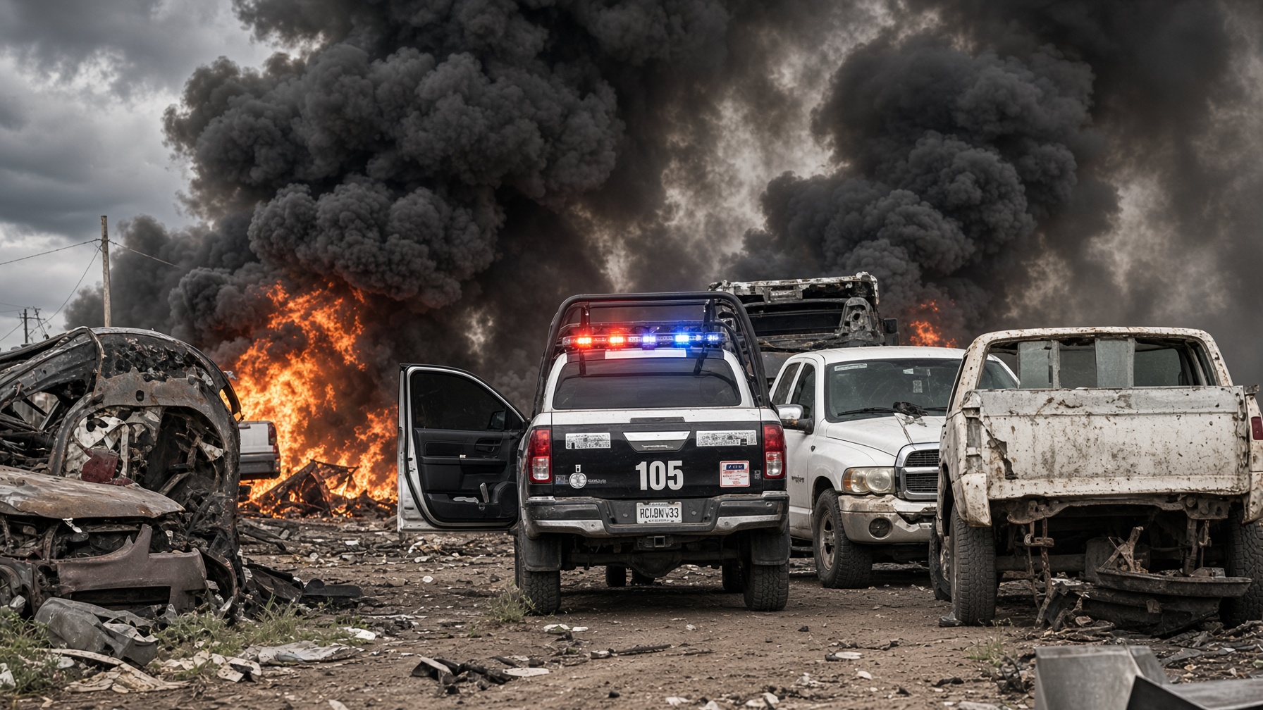 ¡Fuego y alarma al sur de OBR!