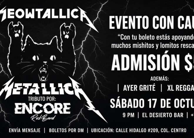 ¡Rock por una buena causa! ¿Te unes a Meowtallica?
