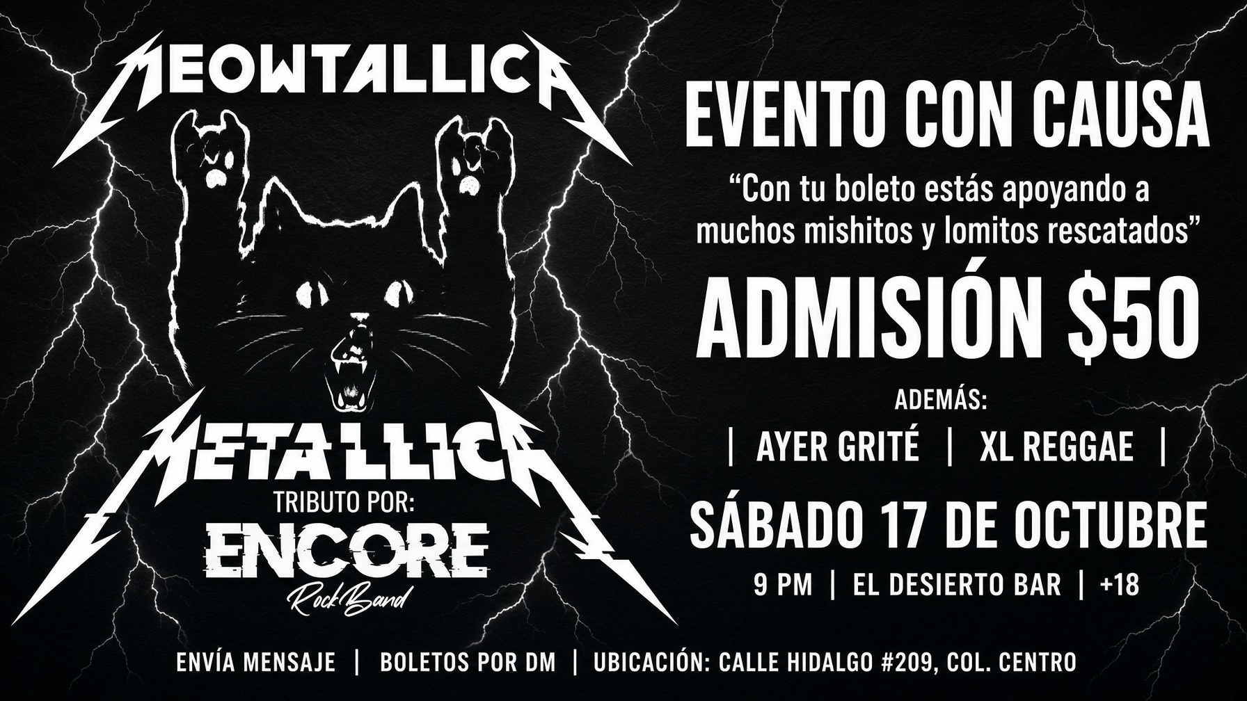 ¡Rock por una buena causa! ¿Te unes a Meowtallica?